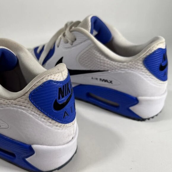 Nike Air Max 90 Spikeless Golf Shoes White Blue And Black Size 11 - Picture 9 of 16